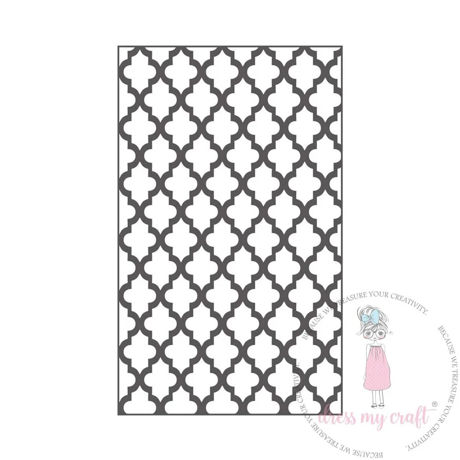 Mini Lattice, Embossing Folder, Dress My Craft