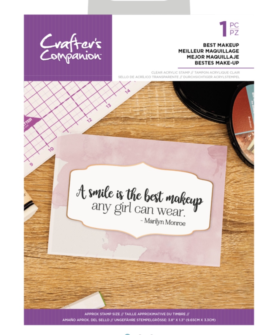 Best Makeup, 9,65 x 3,3cm, Clearstamp, Crafters Companion, 