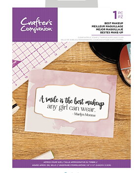 Best Makeup, 9,65 x 3,3cm, Clearstamp, Crafters Companion, 