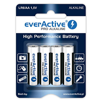 EverActive -LR6 PRO Alkaline AA Batteries