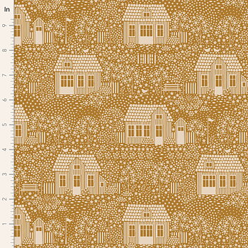 Tyg Tilda My neighborhood Mustard Hometown collection