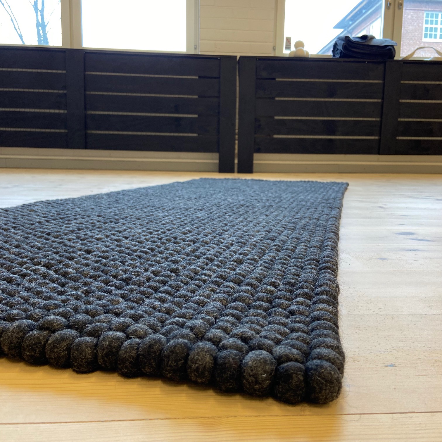 Yoga, meditation och träningsmatta tillverkade av ullbollar! - 18