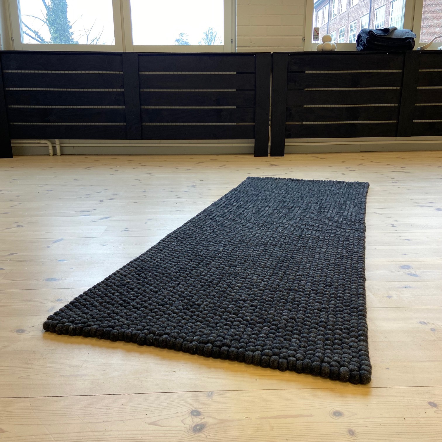 Yoga, meditation och träningsmatta tillverkade av ullbollar! - 17