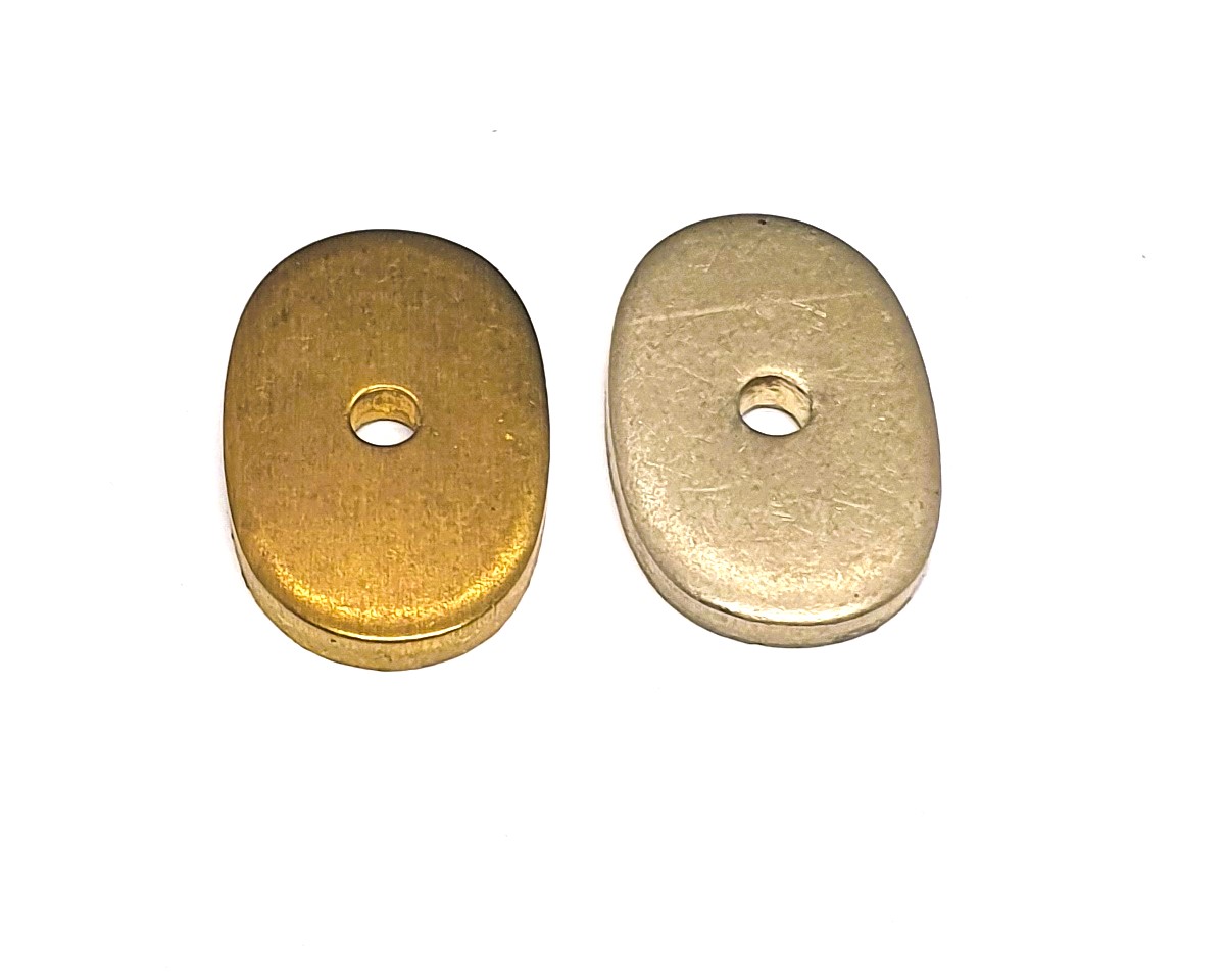 Metallbricka 30 x 19 mm