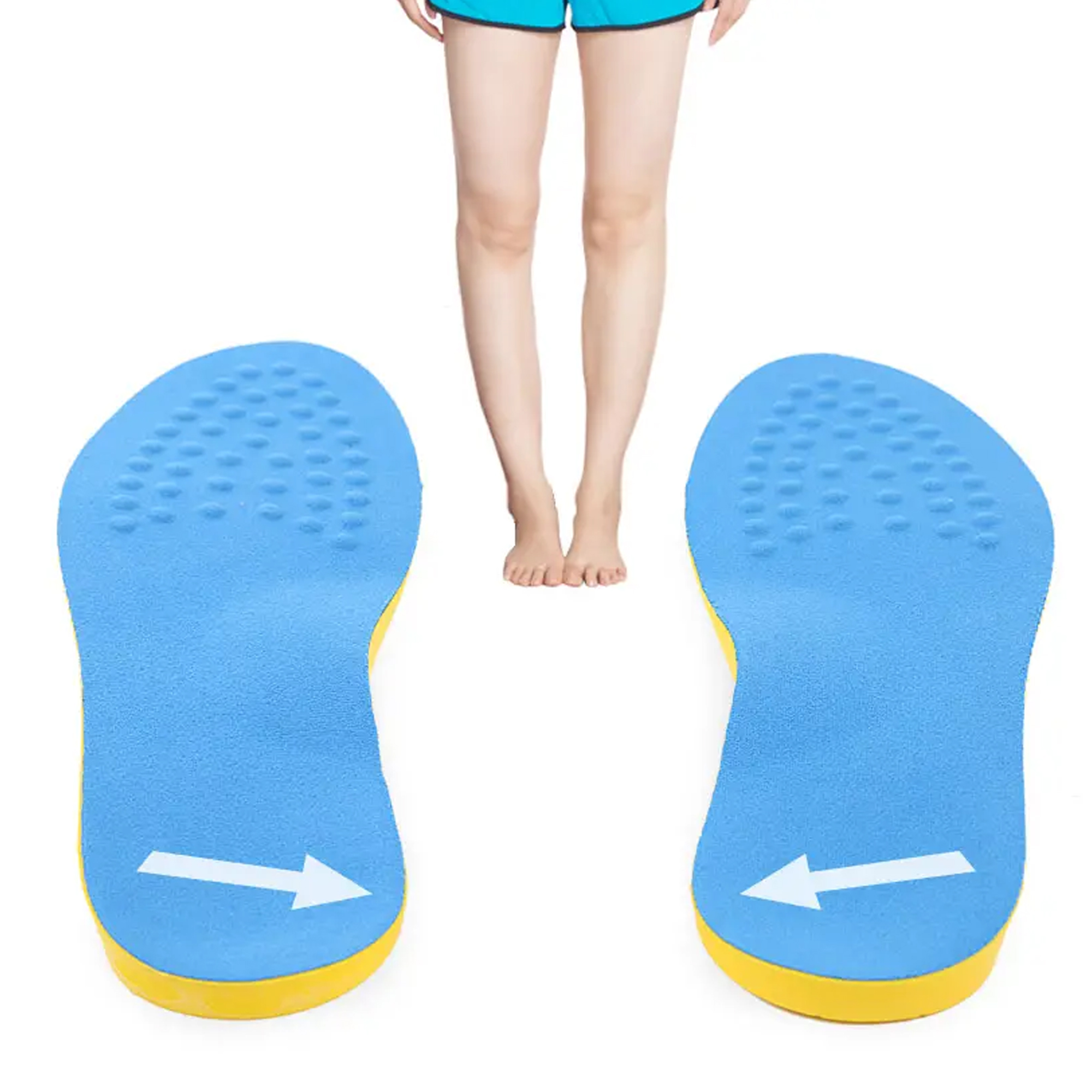 Shoe inserts - 1 pair - Orthopedic inserts for supination and O/X leg position - 4