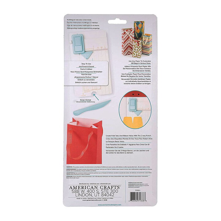 WeRMK Punch Board  - Gift Bag