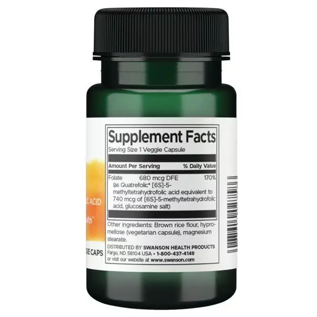 Folate 5-Methyltetrahydrofolic Acid - Bioactive Form - 2