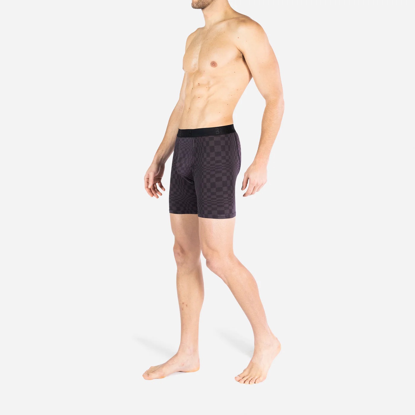 CLASSIC ICON BOXER BRIEF - LIQUID CHECKER-BLACK - 5