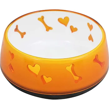 Pet Love bowl orange m tung botten.