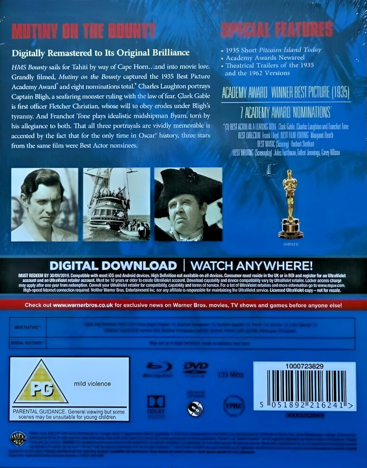 Mutiny On the Bounty (Premium Collection) (ej svensk text) (Blu-ray + DVD) - 2