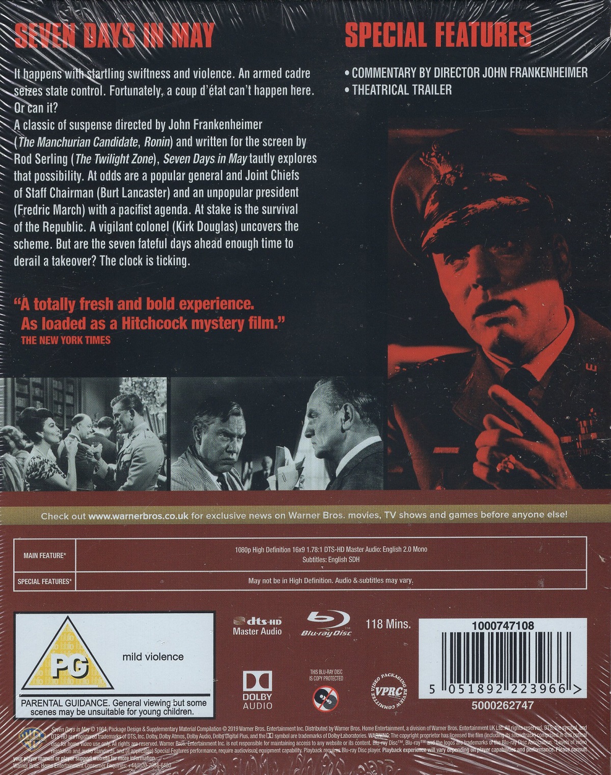 Seven Days In May (Premium Collection) (ej svensk text) (Blu-ray) - 2