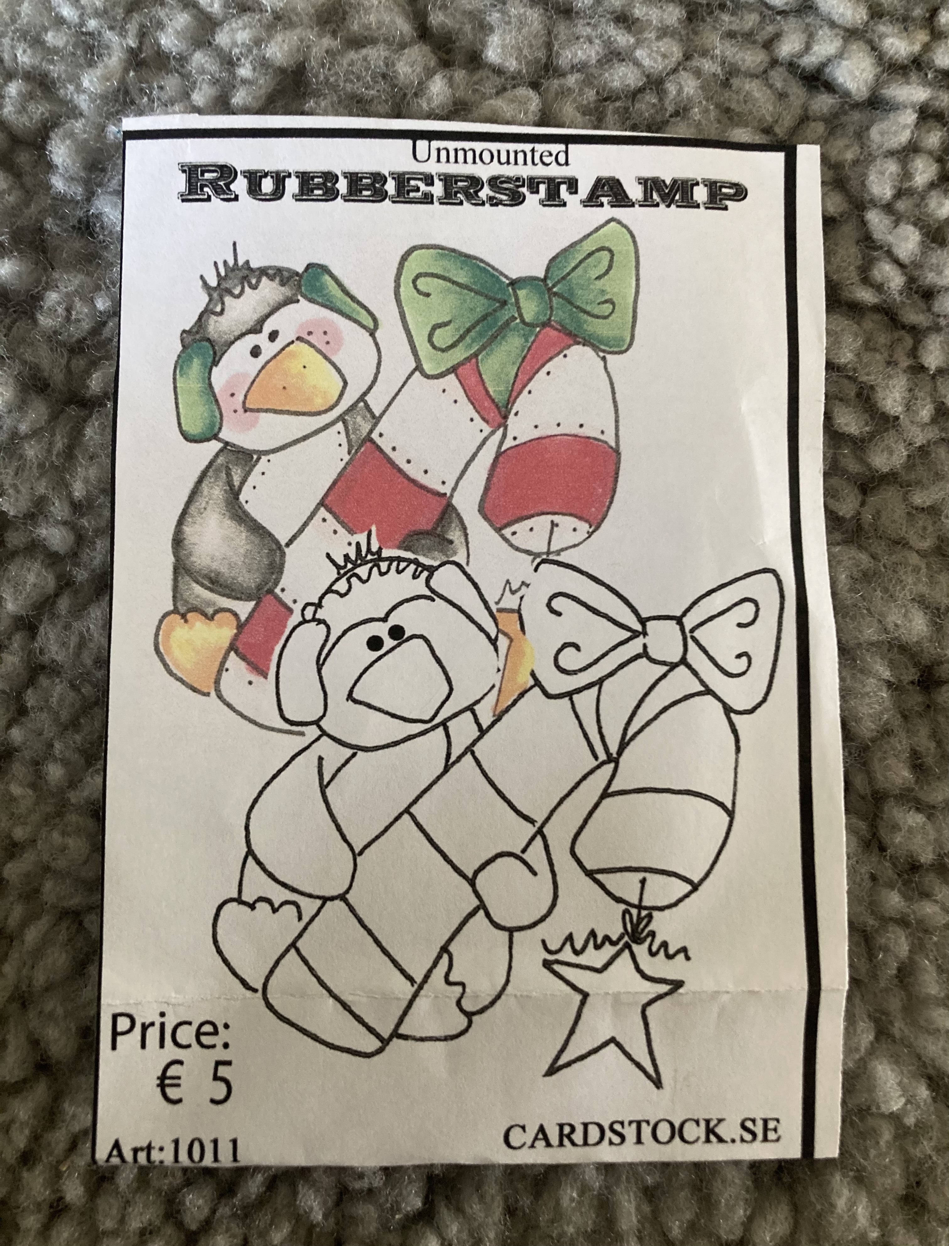 Cardstock stämpel -1011