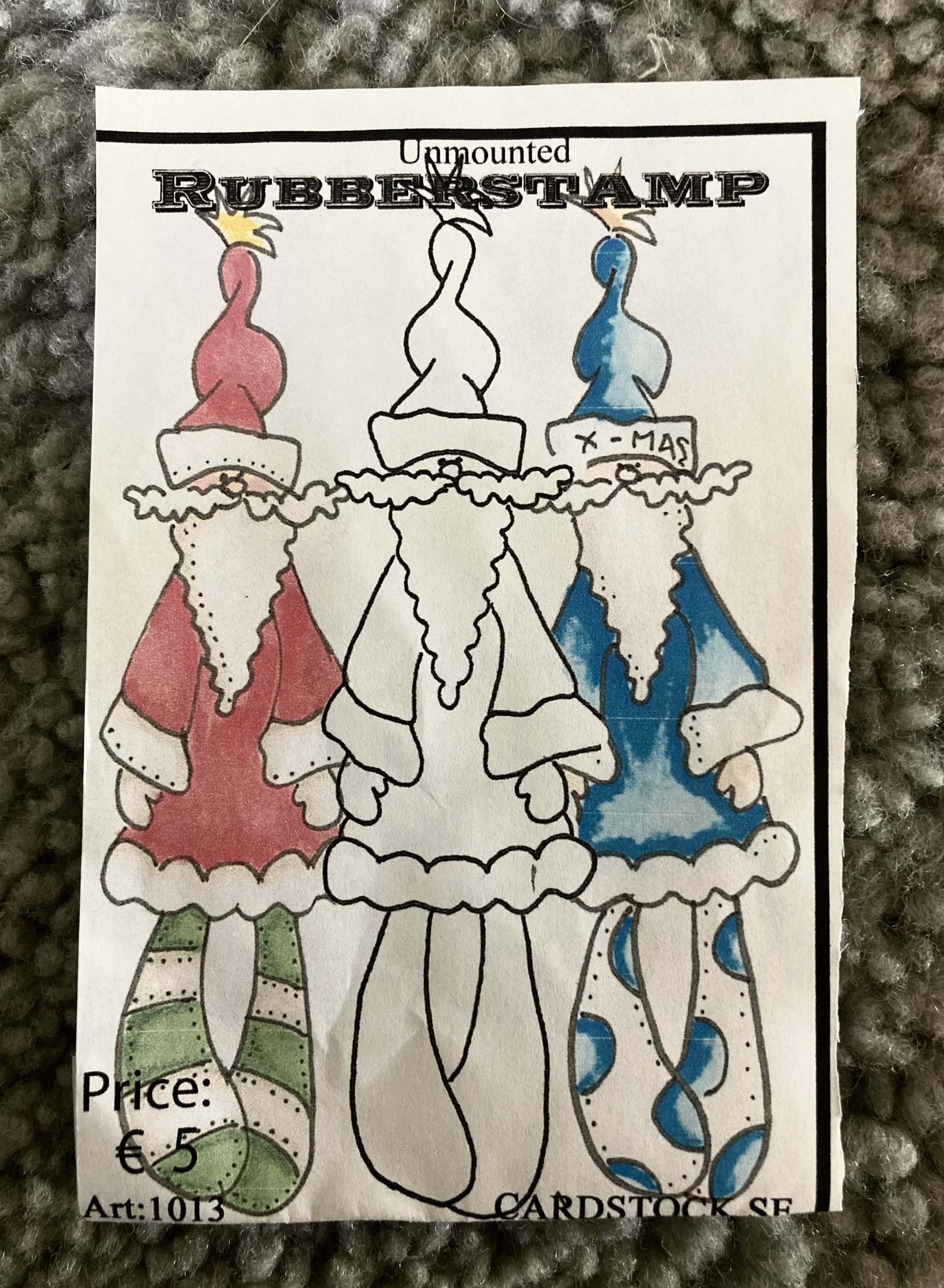 Cardstock stämpel -1013