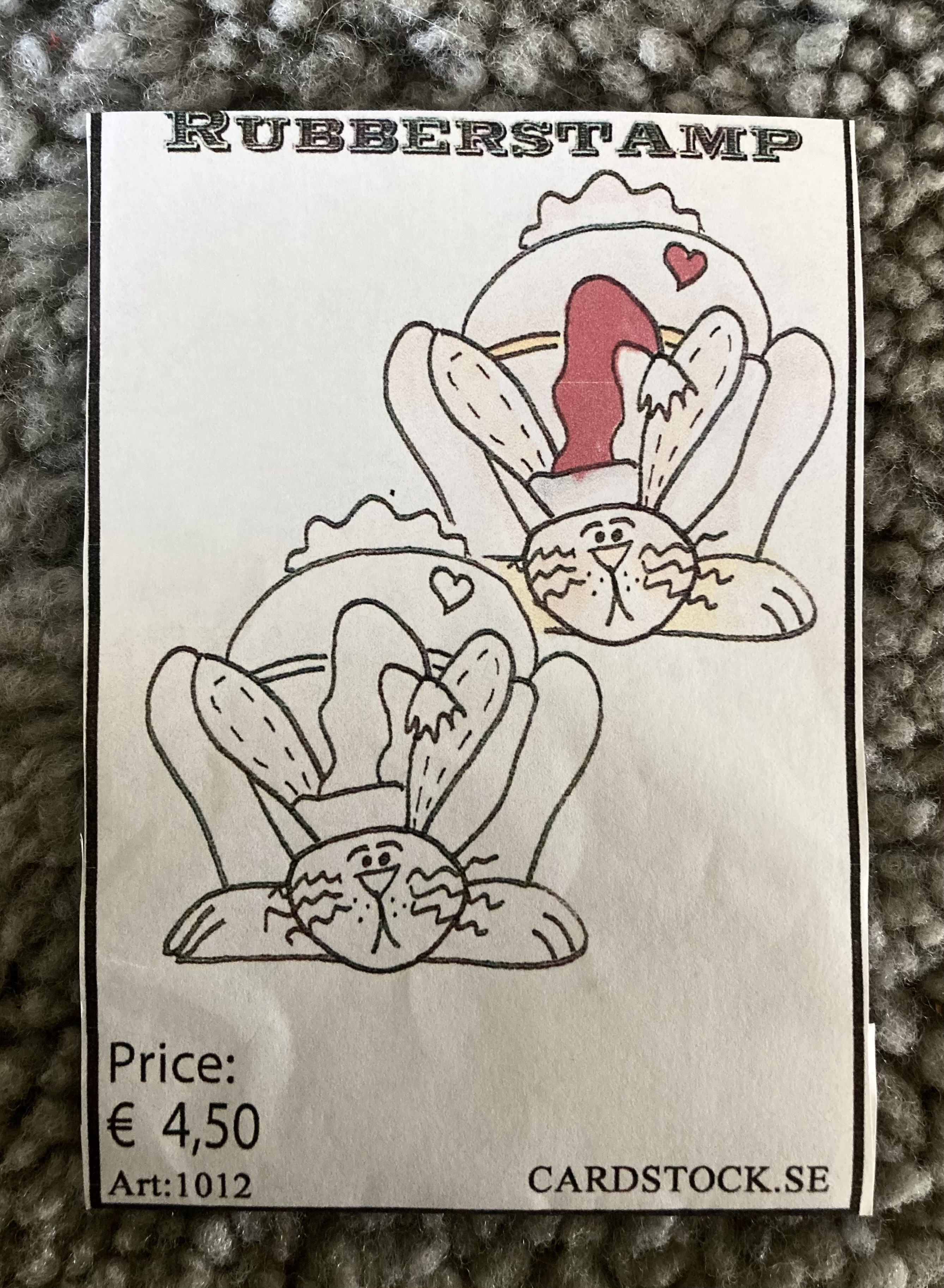 Cardstock stämpel -1012 Hare