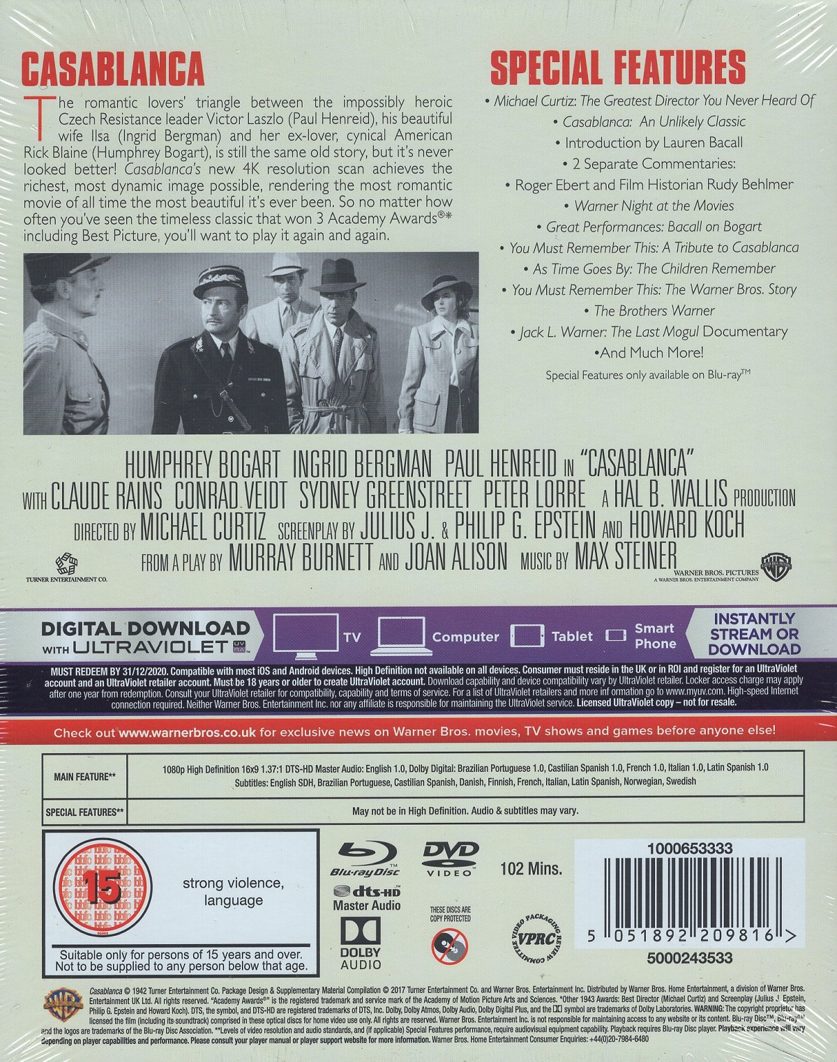Casablanca (Premium Collection) (Blu-ray + DVD) - 2
