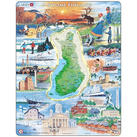 Puzzle Suomi Finland 75pieces