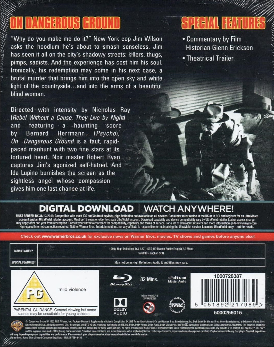 On Dangerous Ground (Premium Collection) (ej svensk text) (Blu-ray) - 2
