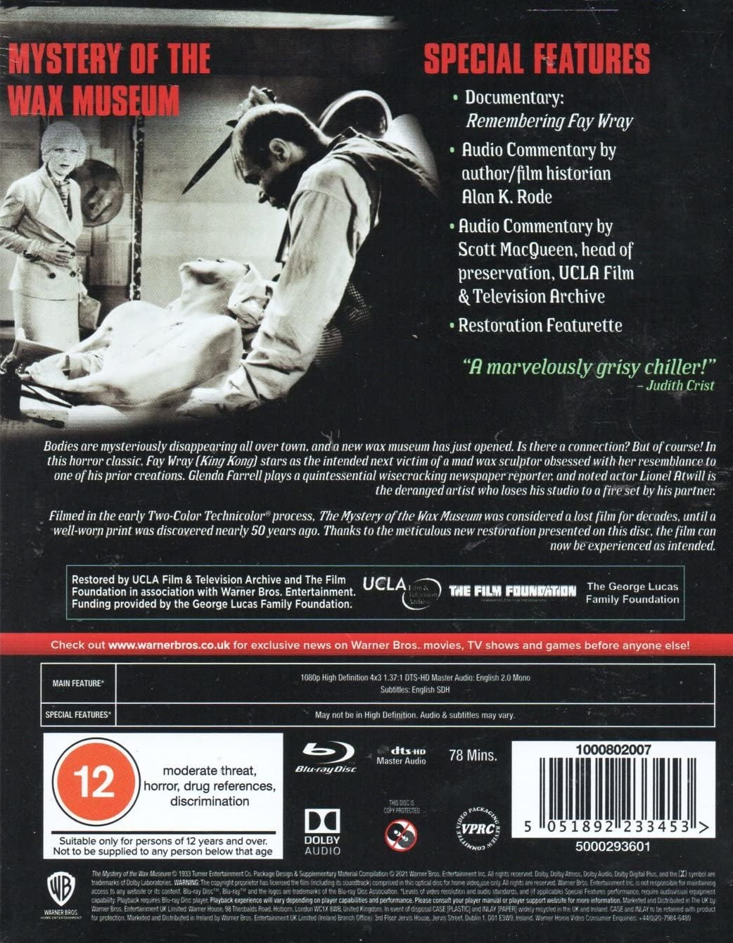 Mystery of the Wax Museum (Premium Collection) (ej svensk text) (Blu-ray) - 2