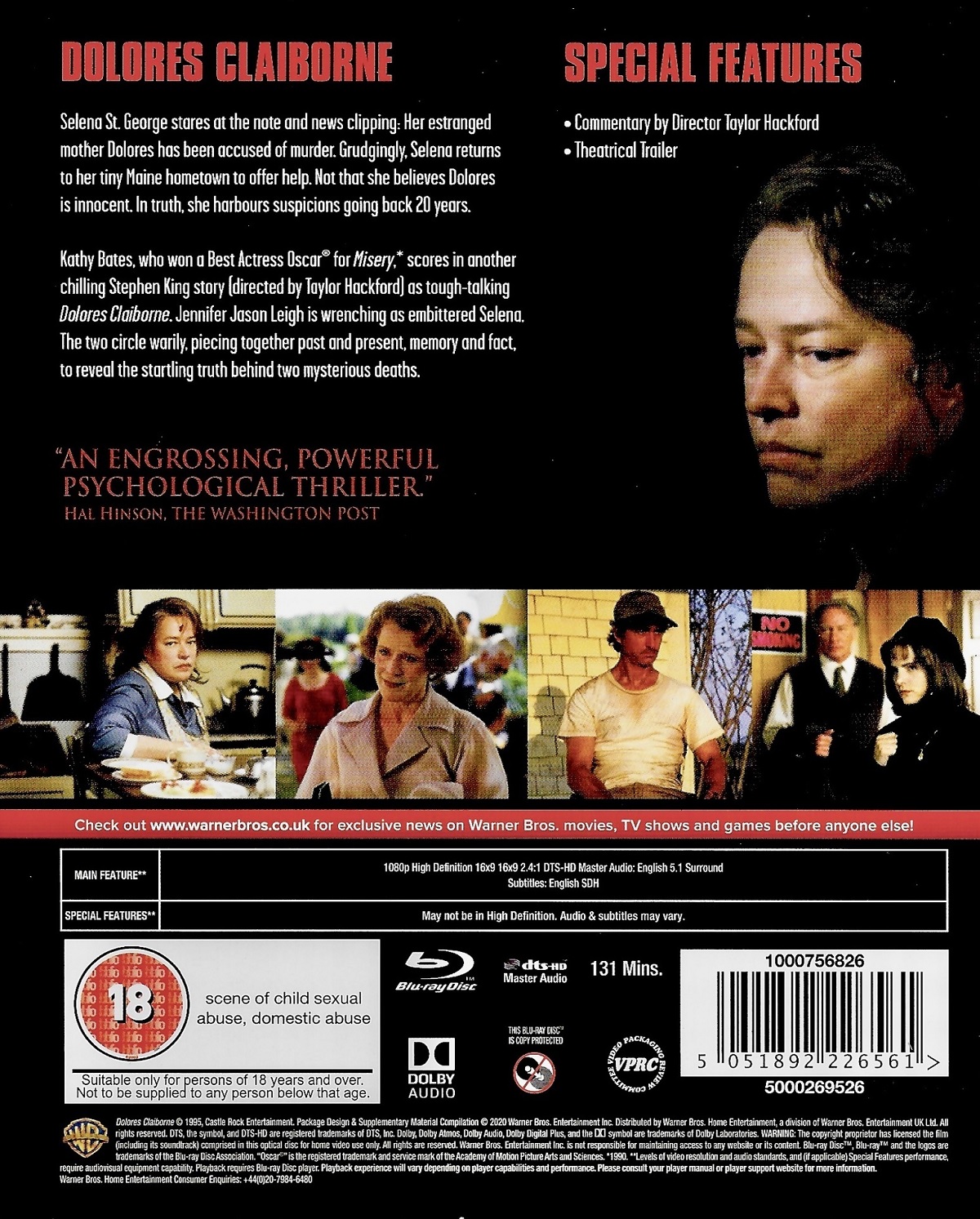 Dolores Claiborne (Premium Collection) (ej svensk text) (Blu-ray) - 2