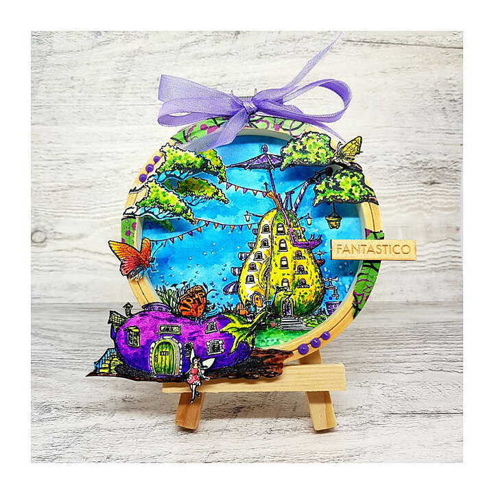 Aall and Create Clear Stamps - Aubergine Lodge #1087 A6