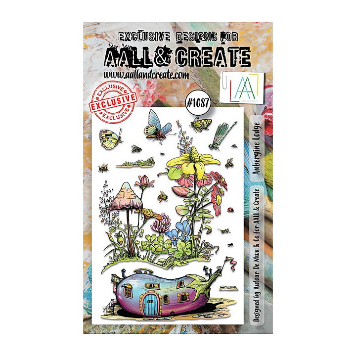 Aall and Create Clear Stamps - Aubergine Lodge #1087 A6