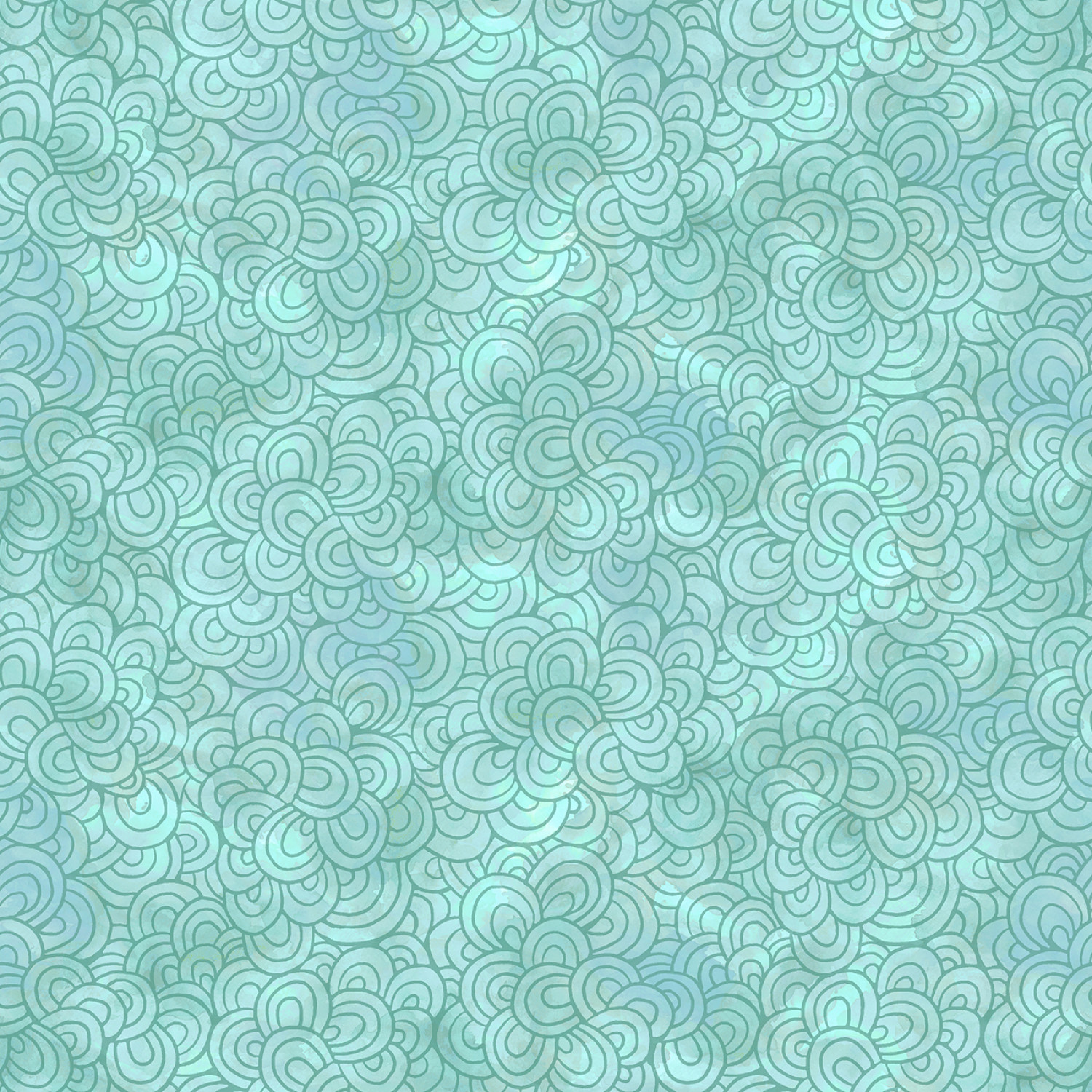 Tyg - Aqua Petal Pavers -  Sky Wildflower (30 x 110 cm)