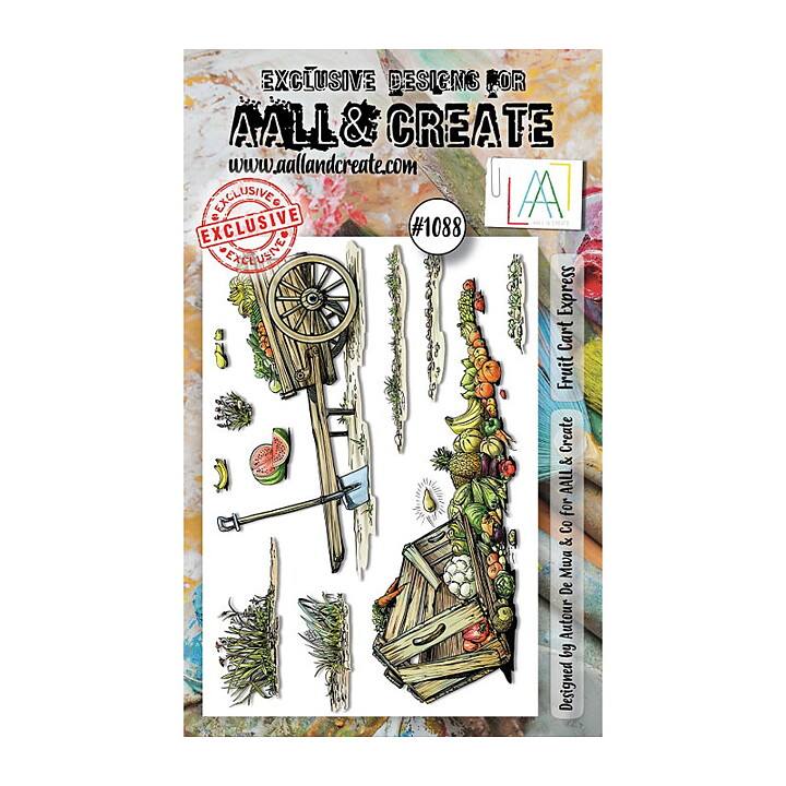 Aall and Create Clear Stamps - Fruit Cart Express #1088 A6
