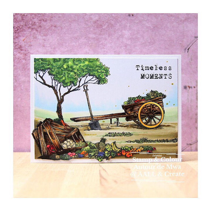 Aall and Create Clear Stamps - Fruit Cart Express #1088 A6
