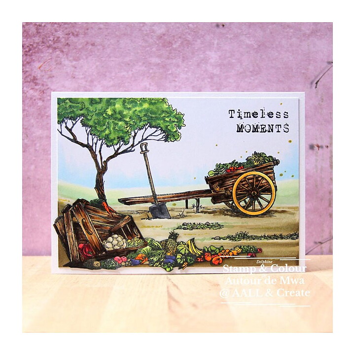 Aall and Create Clear Stamps - Fruit Cart Express #1088 A6