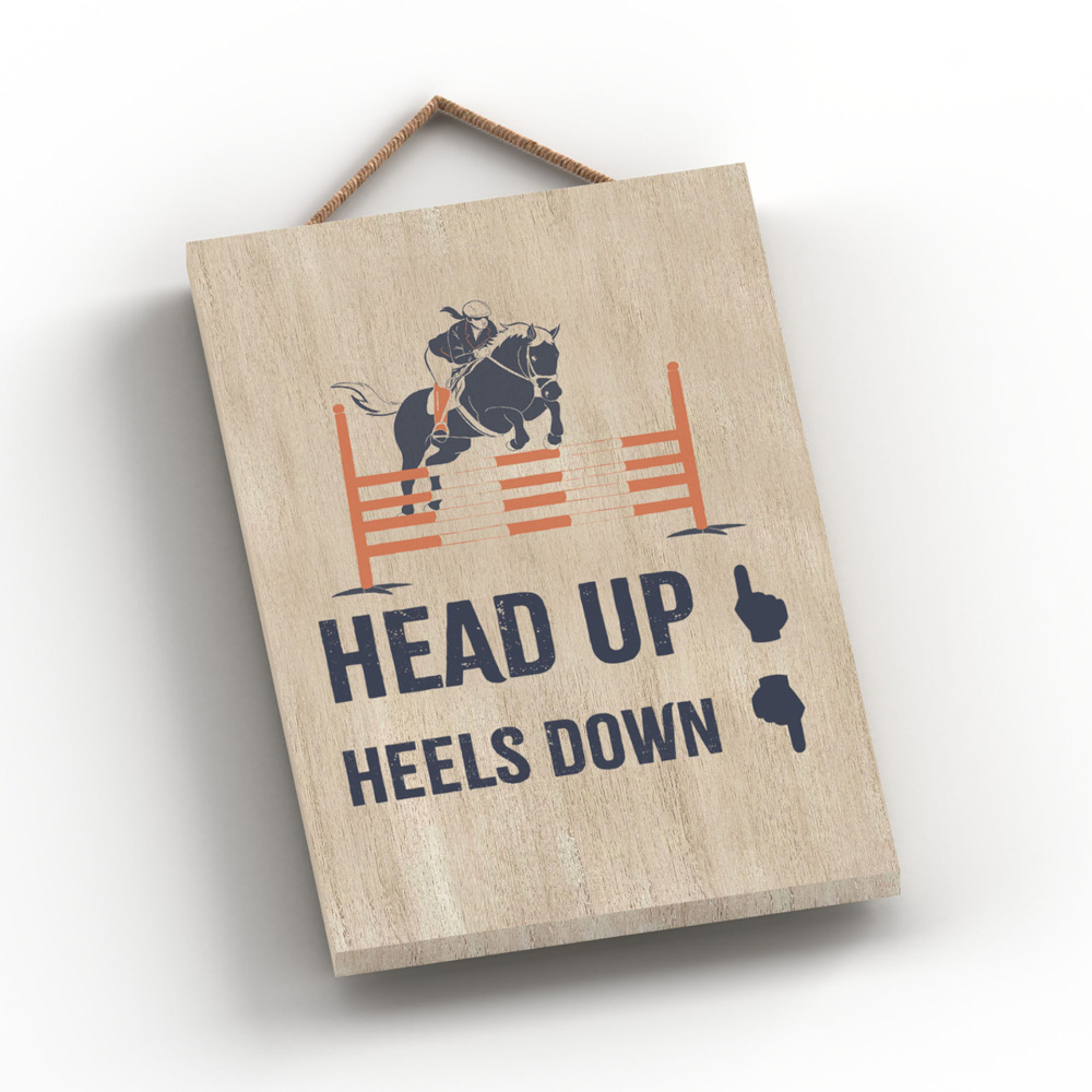 Wooden Sign Vivid Squid Horse Motif Hels Down
