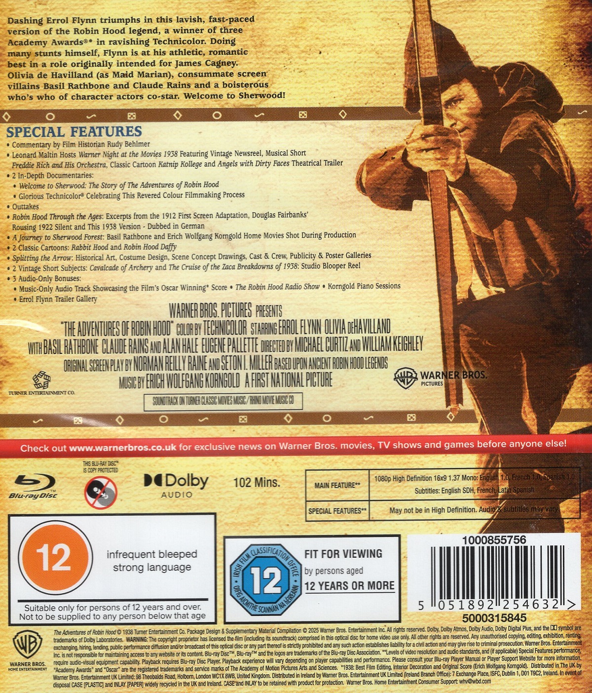 Adventures of Robin Hood (ej svensk text) (Blu-ray) - 2