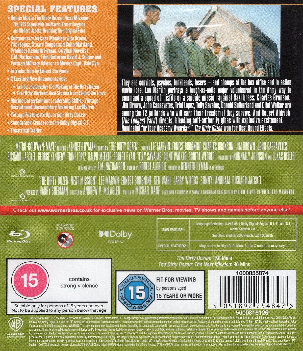 Dirty Dozen / Dirty Dozen: The Next Mission (ej svensk text) (Blu-ray) - 2