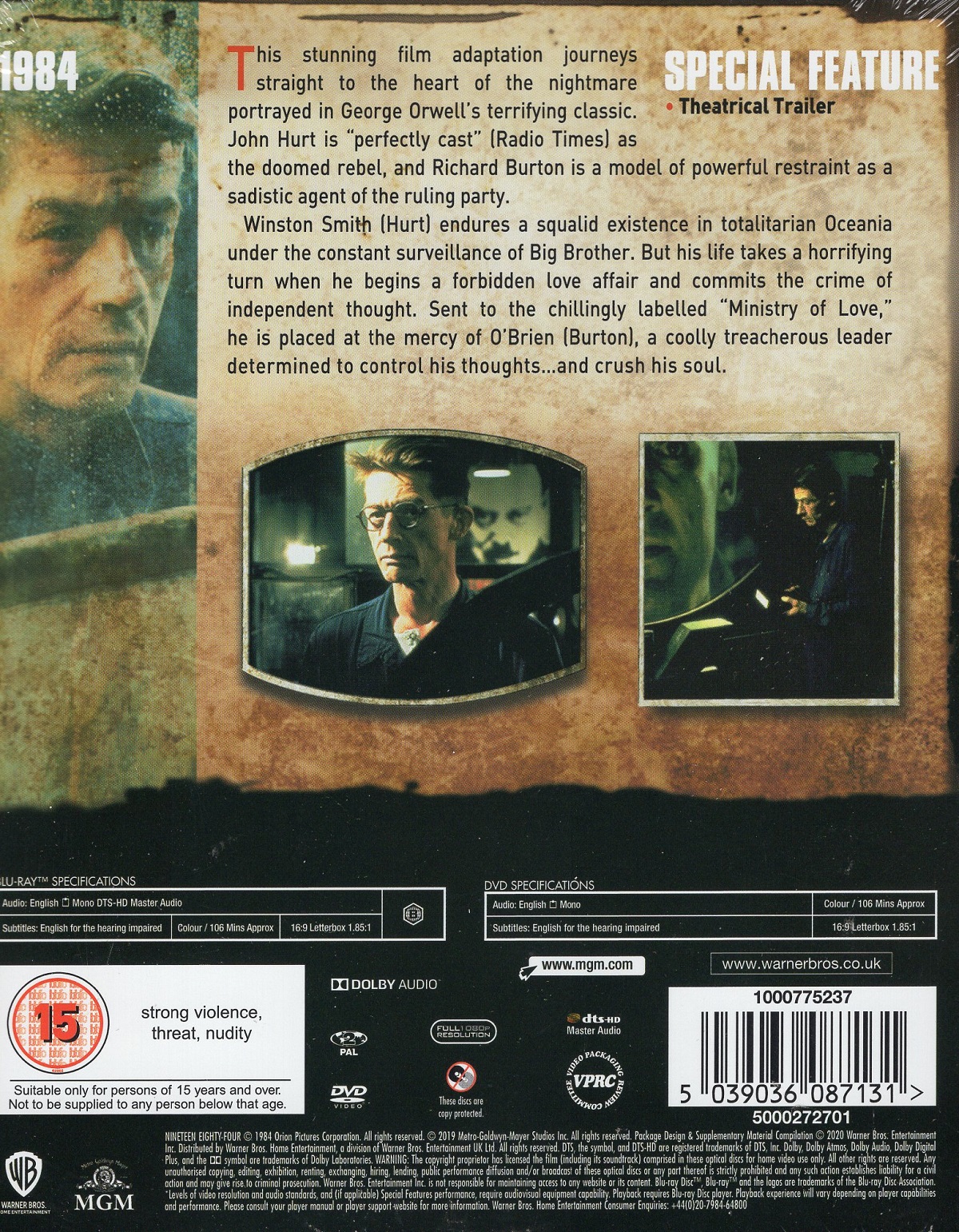 1984 (Premium Collection) (ej svensk text) (Blu-ray + DVD) - 2