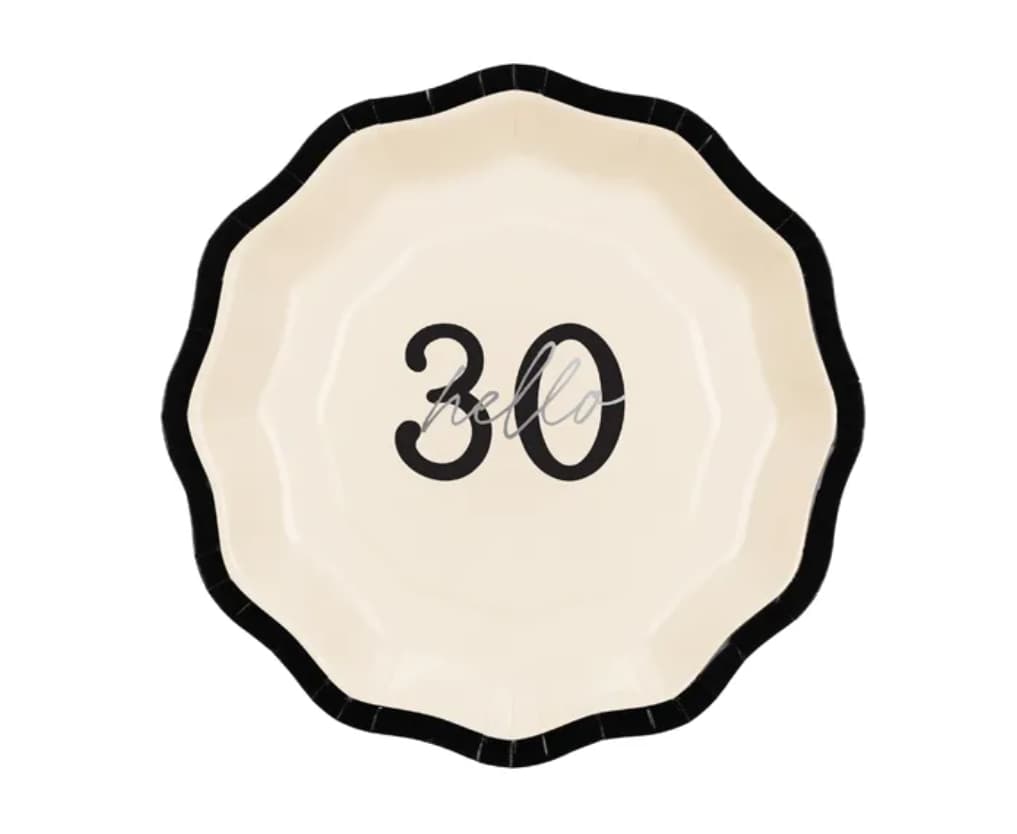 Papperstallrikar - "Happy 30"  -1