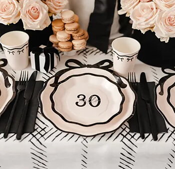Papperstallrikar - "Happy 30" 