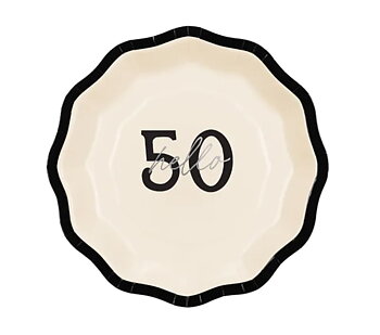 Papperstallrikar - "Happy 50" 