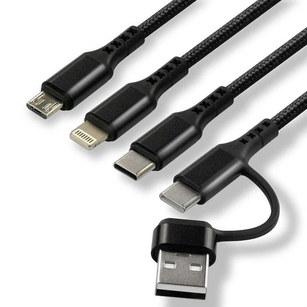 EverActive USB 5in1 Braided Cable (1.2m) - 2