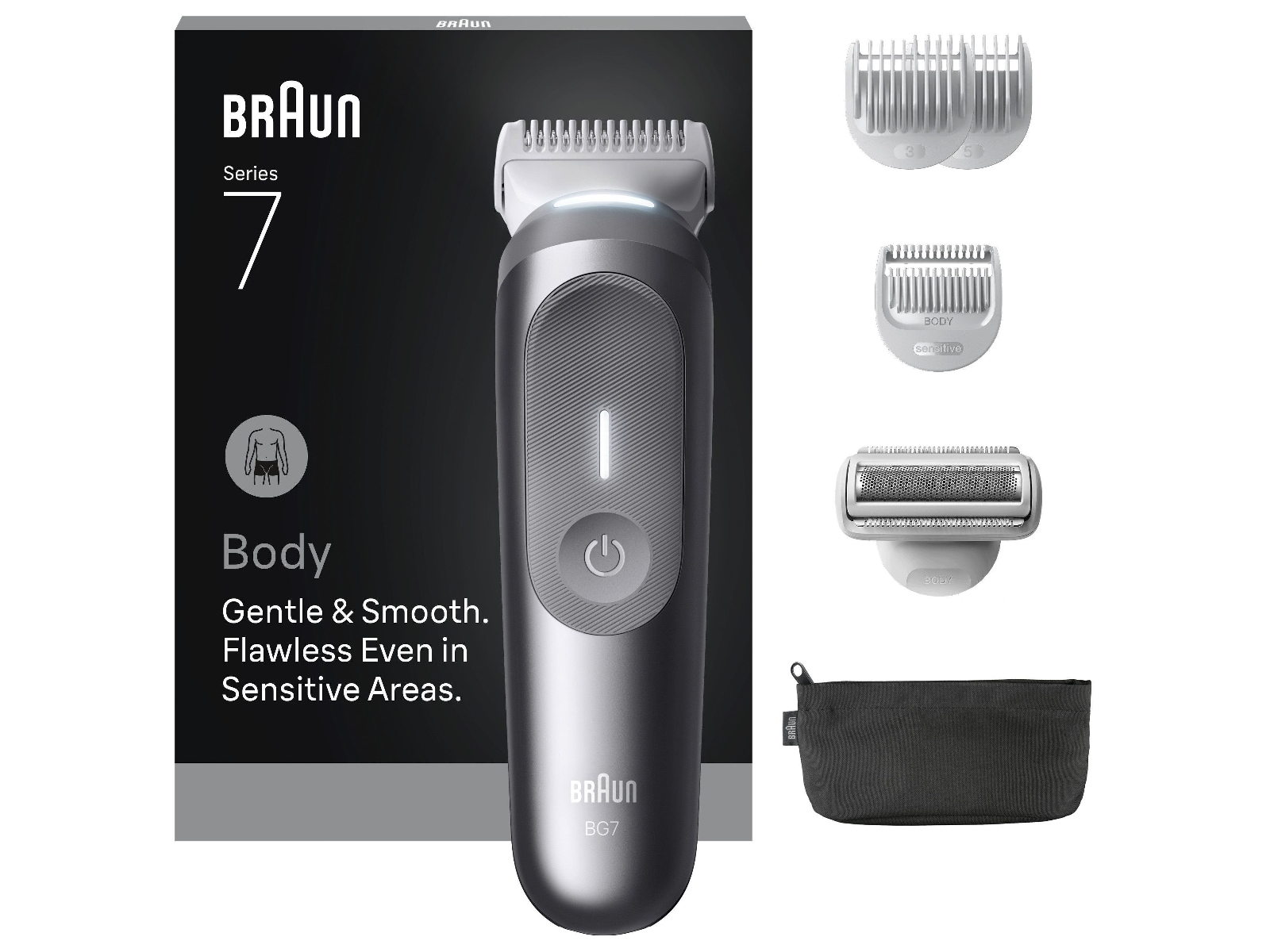 Braun Series 7 kroppstrimmer (grå)