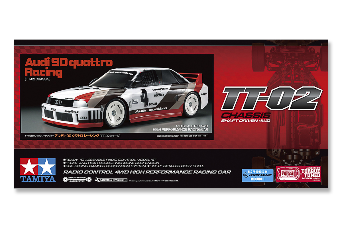 Tamiya 58744 1/10 R/C Audi 90 quattro Racing (TT-02) - 2