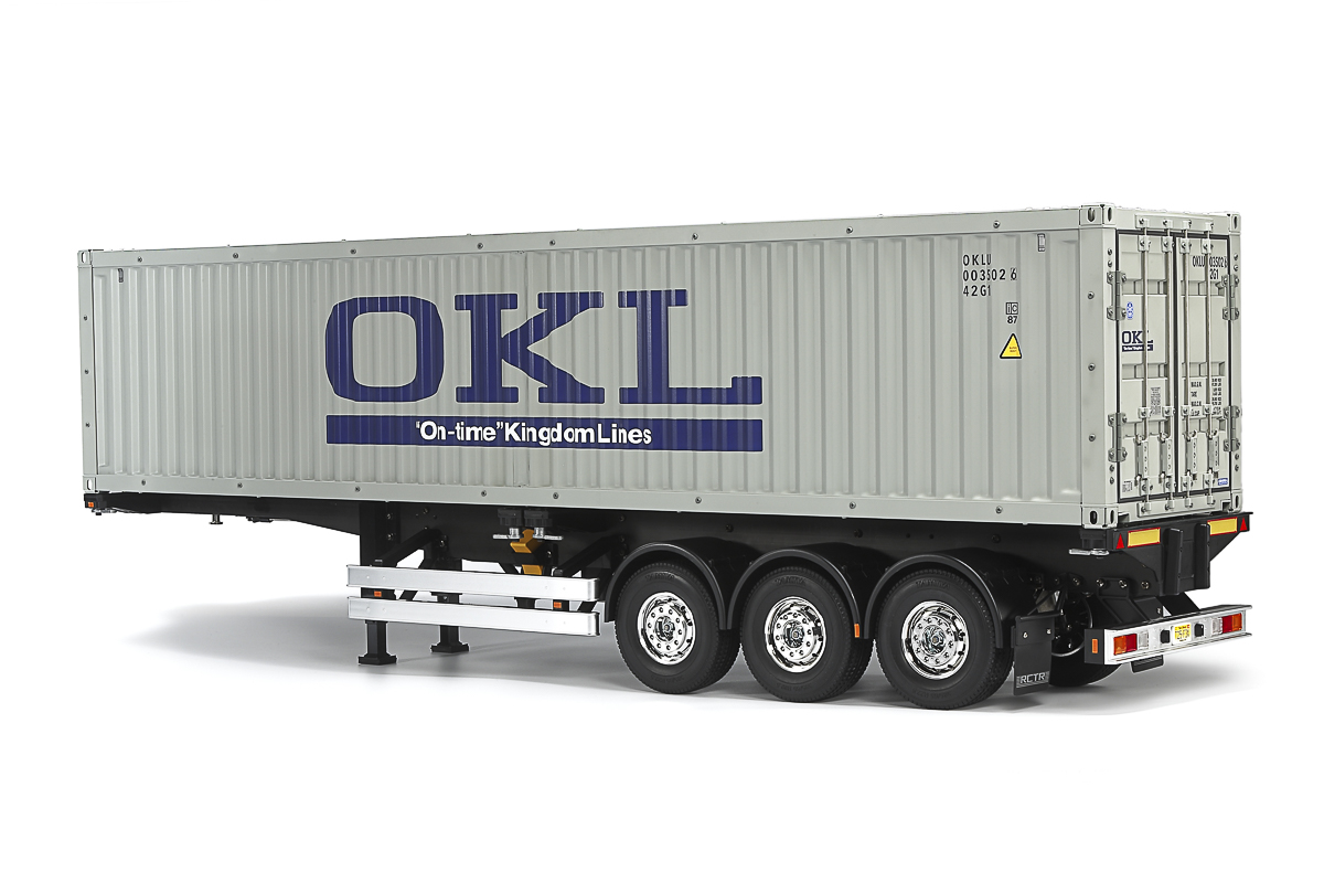 Tamiya 56377 1/14 R/C 40-Foot Container 3-Axle Semi-Trailer