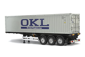 Tamiya 56377 1/14 R/C 40-Foot Container 3-Axle Semi-Trailer