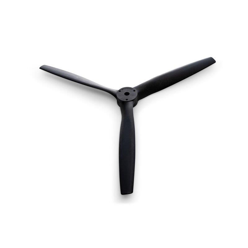 E-flite 10x7 3-Blade Propeller, CW (Red Adapter)