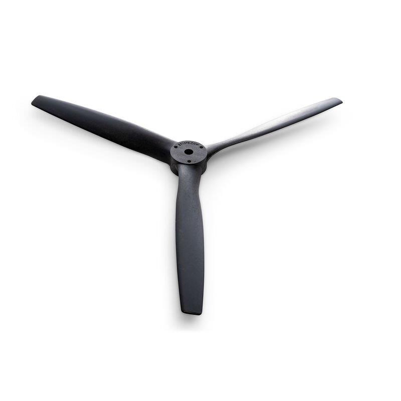 E-flite 10x7 3-Blade Propeller, CCW (Green Adapter)