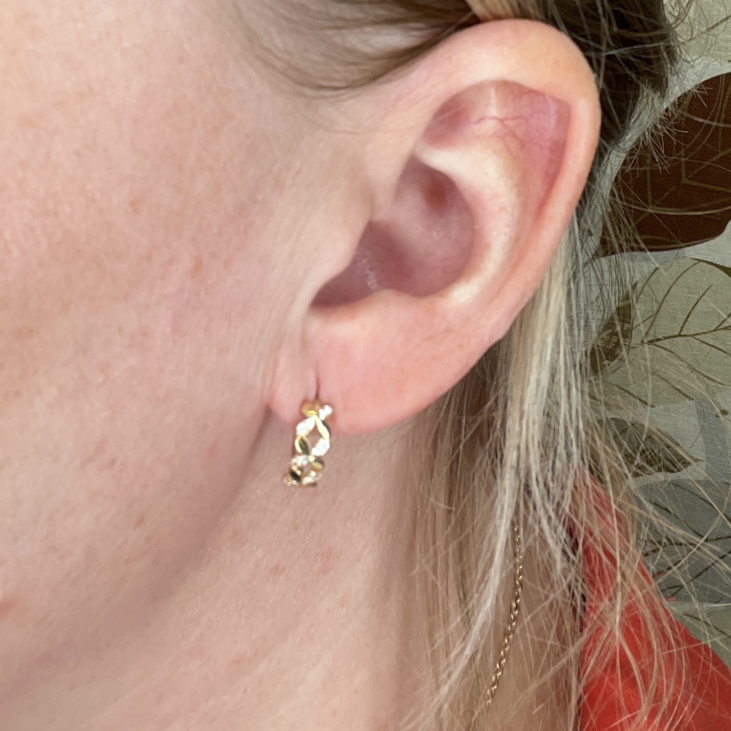 Creol 10mm Blommor med CZ - 3