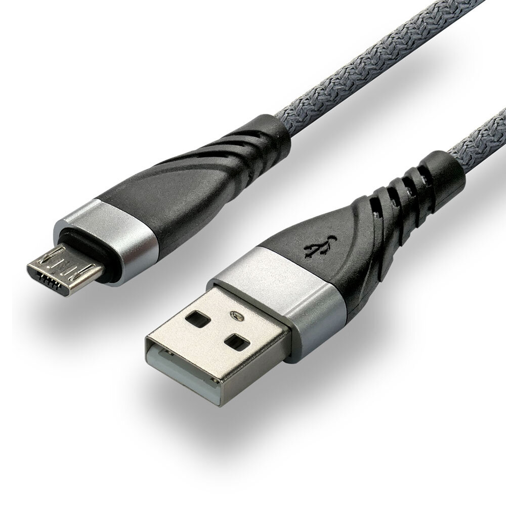 EverActive USB / MICRO USB Braided Cable (2m) - 2