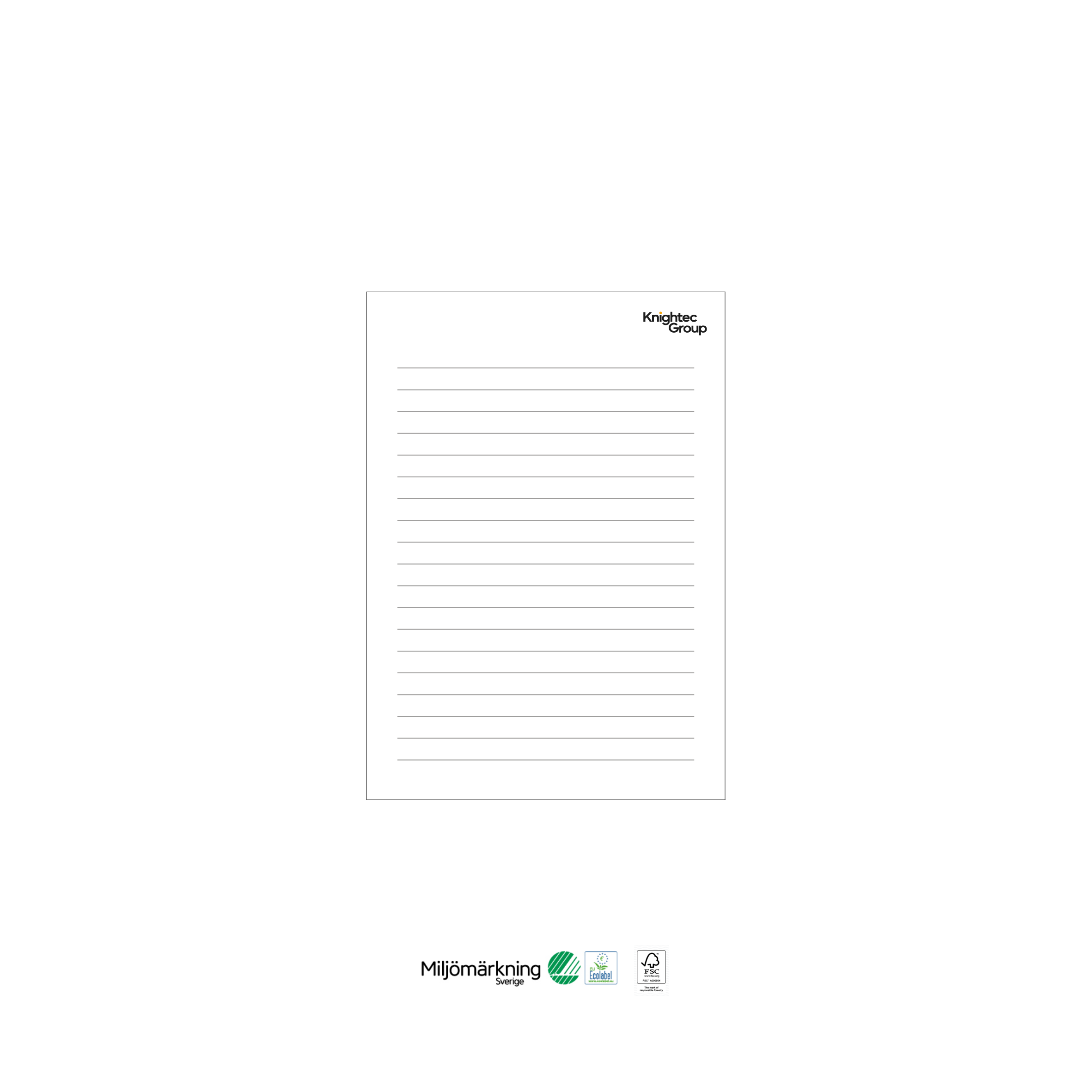 Training pads A5  lined 10-pack