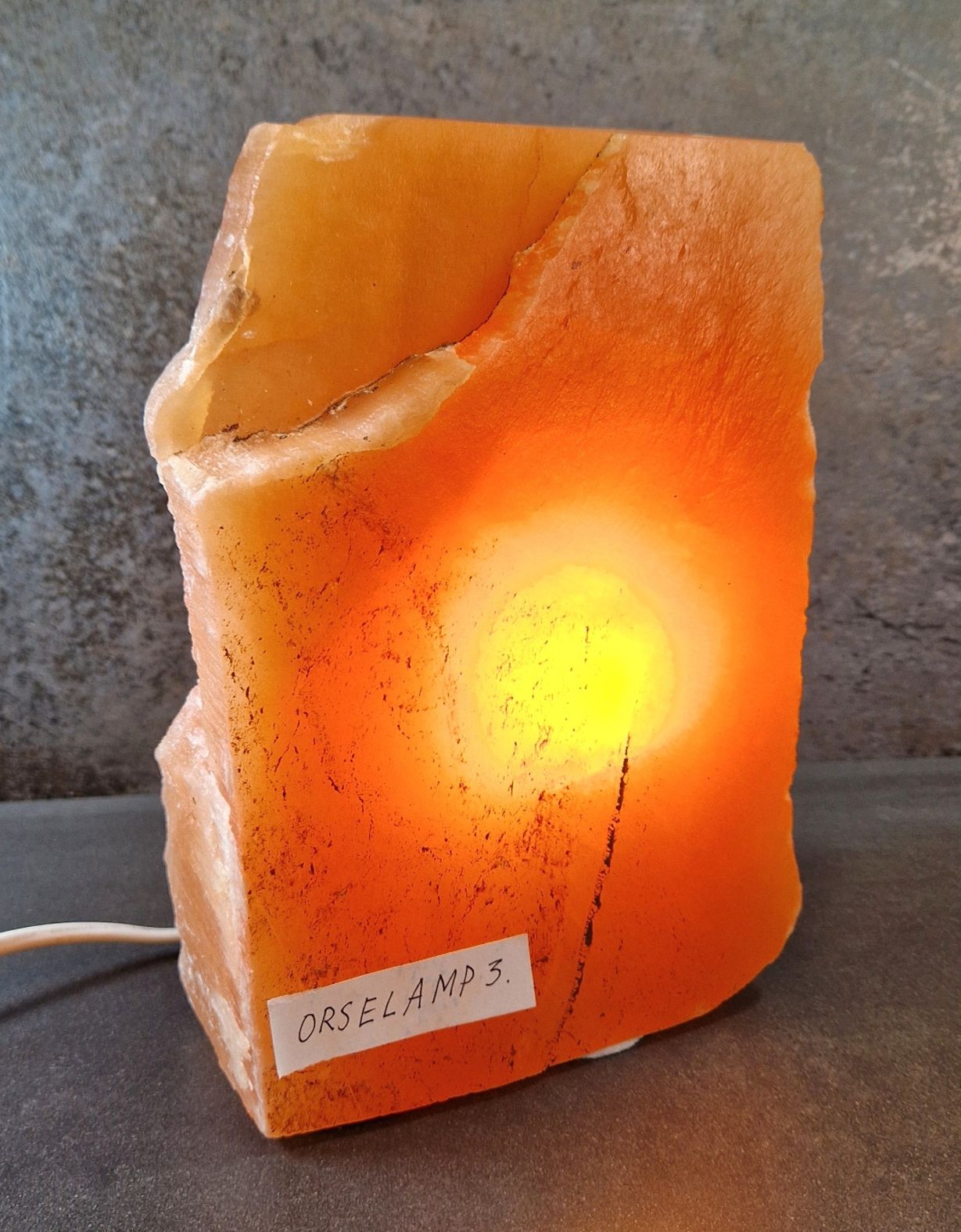 Rosa/Orange Selenit Lampa - Freeform