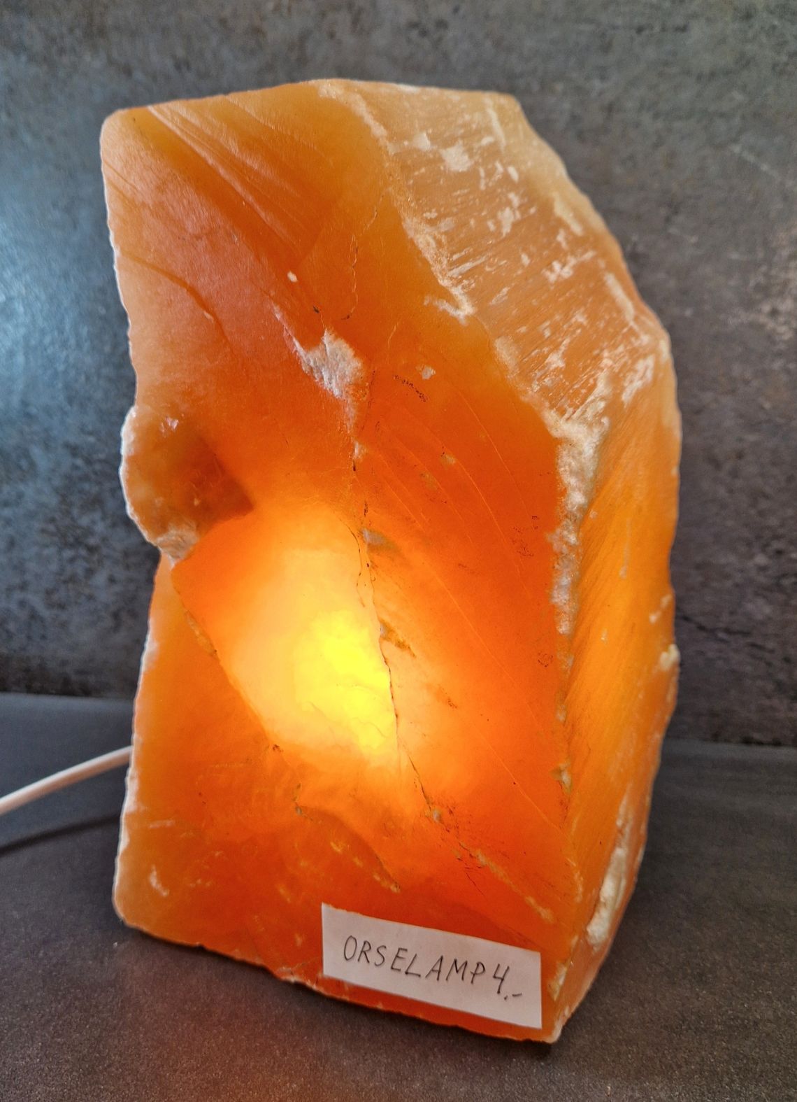 Rosa/Orange Selenit Lampa - Freeform