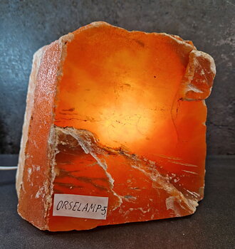 Rosa/Orange Selenit Lampa - Freeform