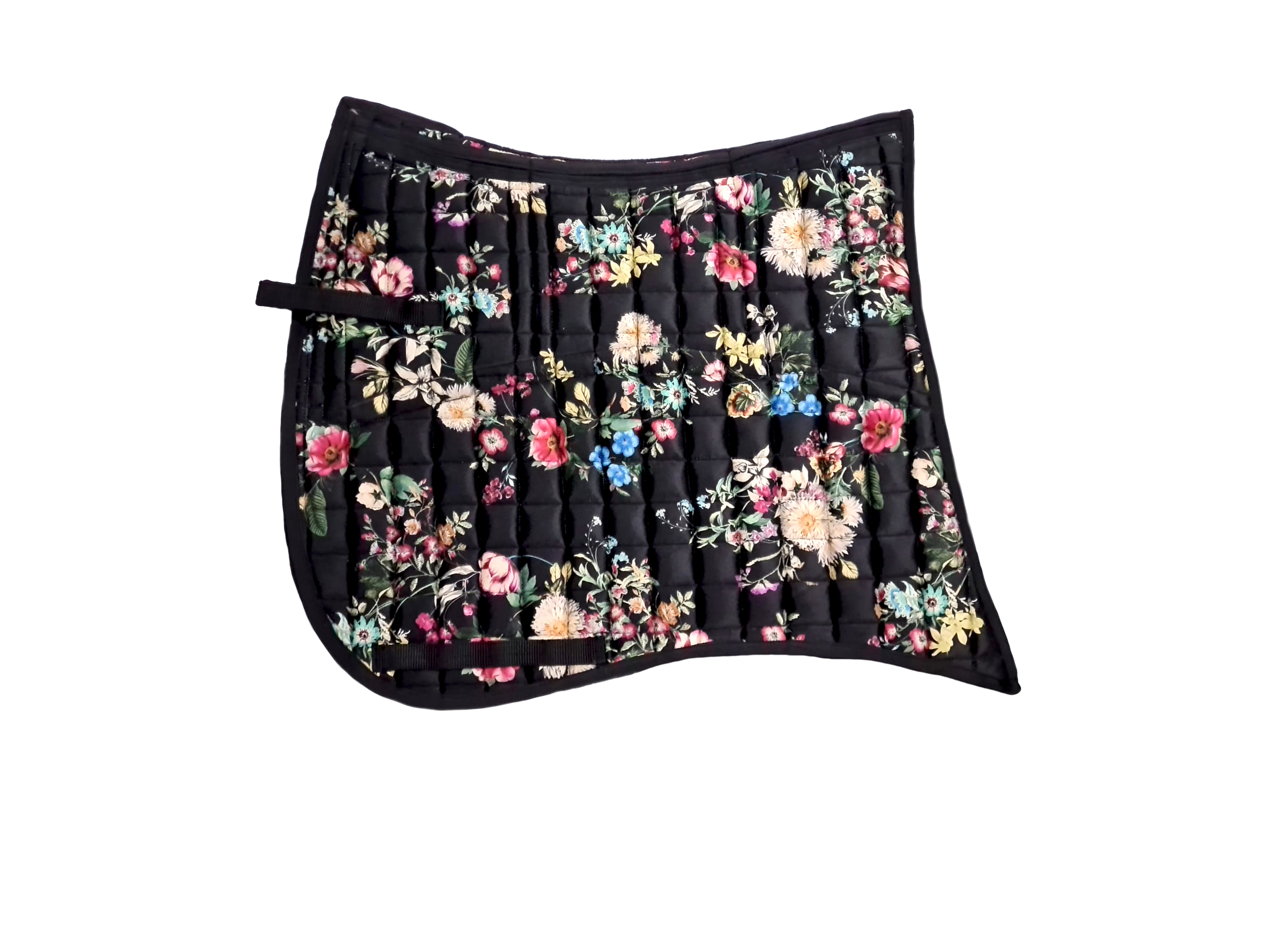EDIX® Dressage pad Baroque (incl. 8 inserts) - Floral Black
